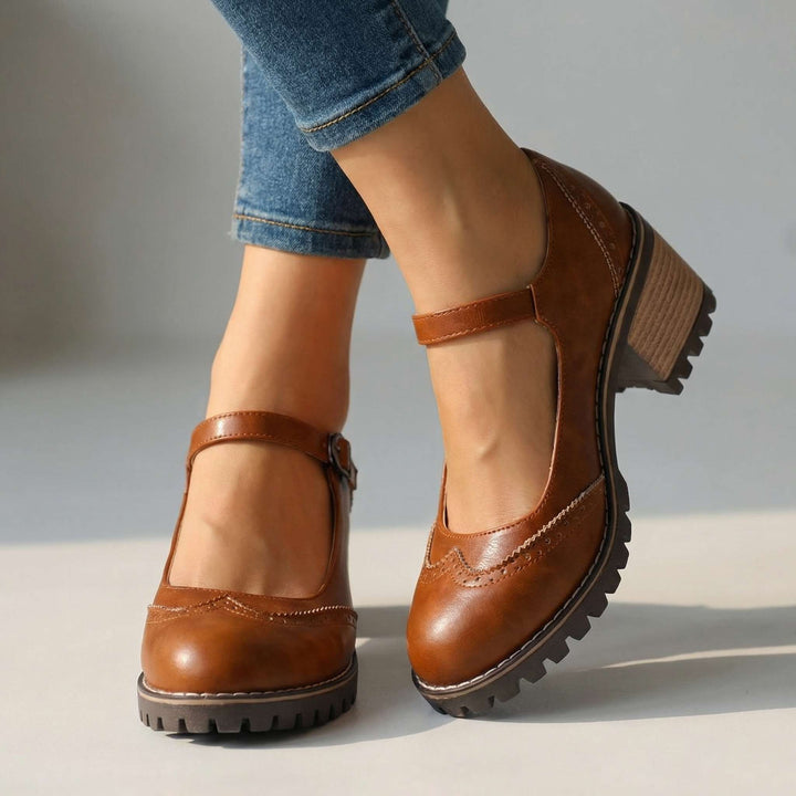 Women's Mary Jane Comfort Heels - Vintage Style Shoes 2