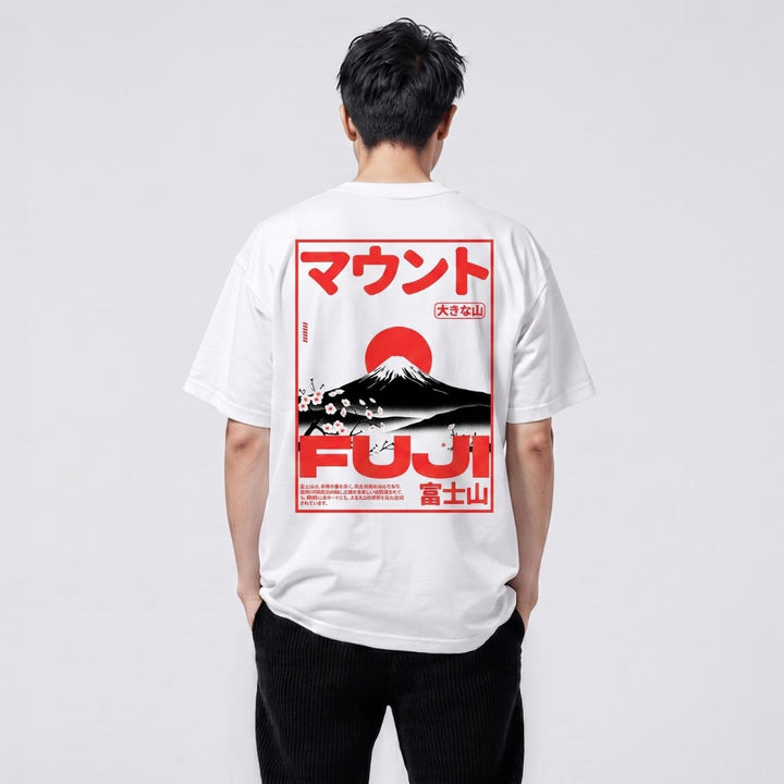 Mount Fuji Oversized Japanese-Style T-Shirt 3