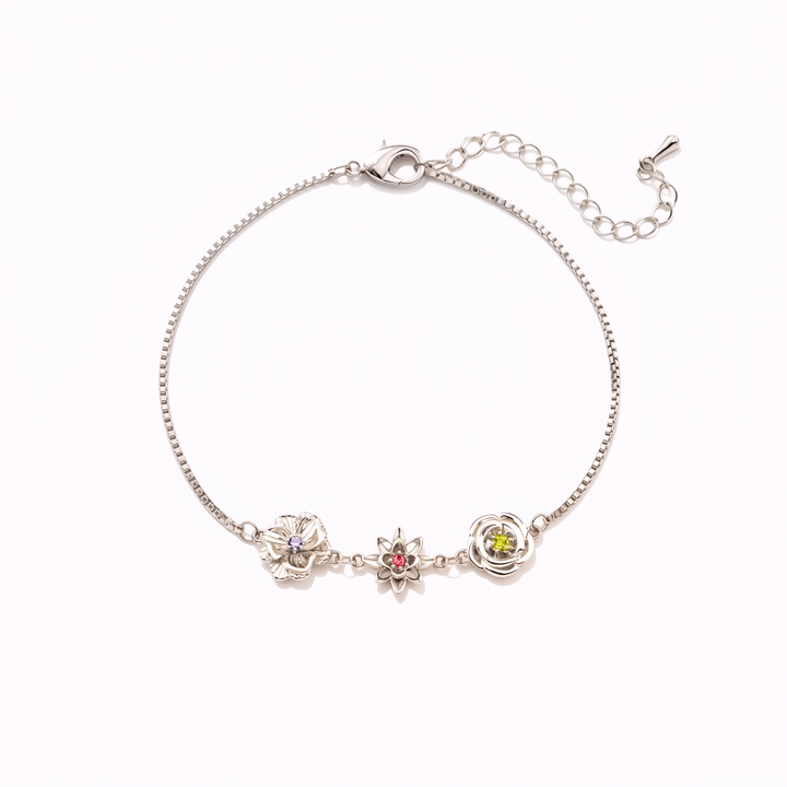 Birth Flower Bracelet - One Flower per Child 16