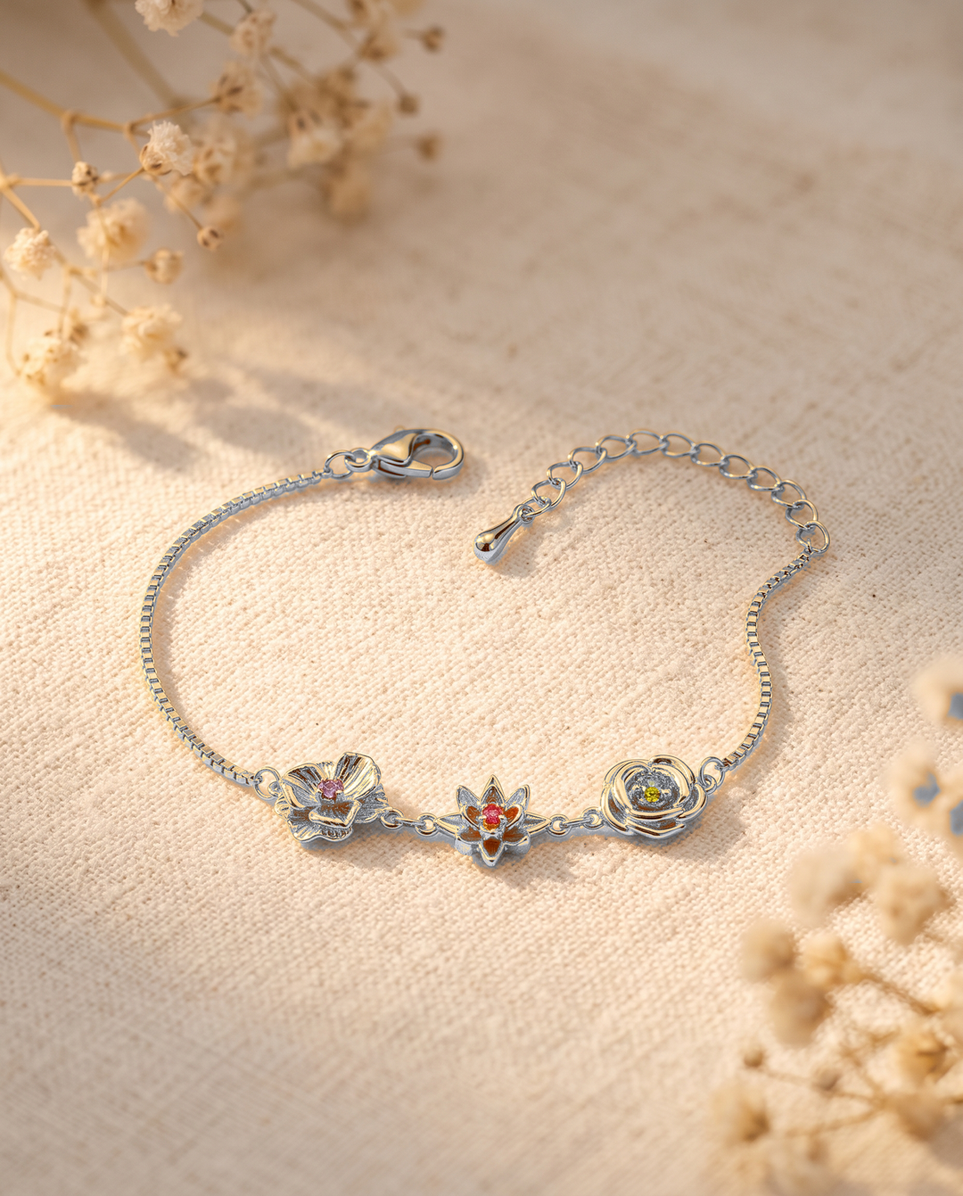 Birth Flower Bracelet - One Flower per Child 13