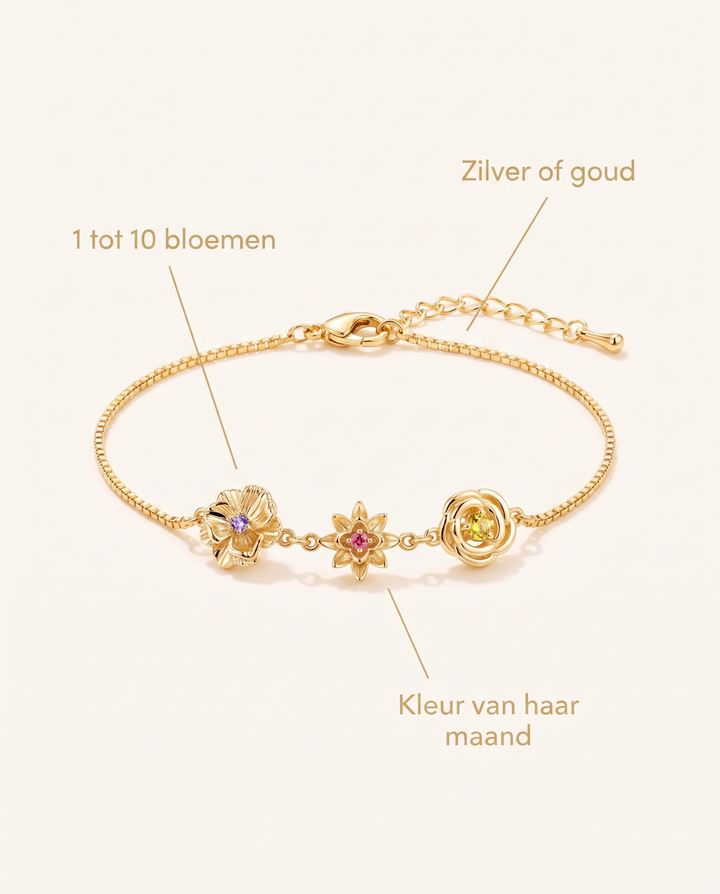 Birth Flower Bracelet - One Flower per Child 7