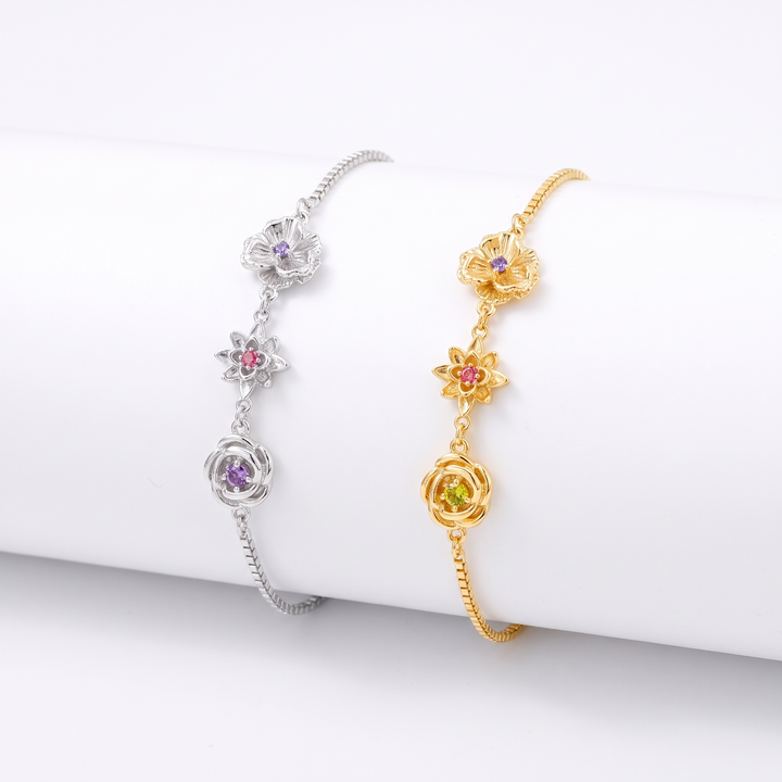 Birth Flower Bracelet - One Flower per Child 3