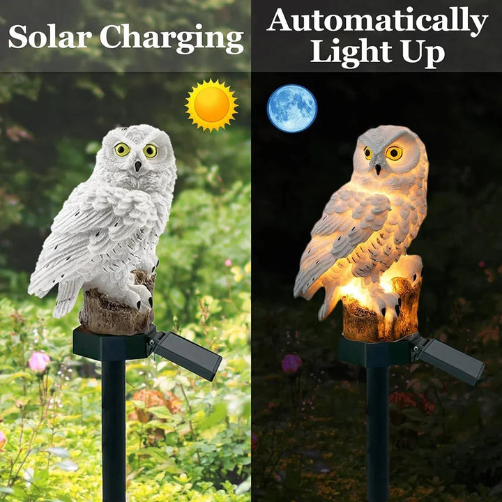 Solar Owl Garden Light with Warm White LED, Waterproof IP65, 45 cm 5