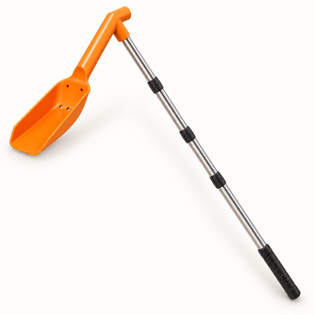 Gutter Cleaning Tool with 4-Piece Pole for Low Gutters, 4.9 ft Reach, No Ladder 3