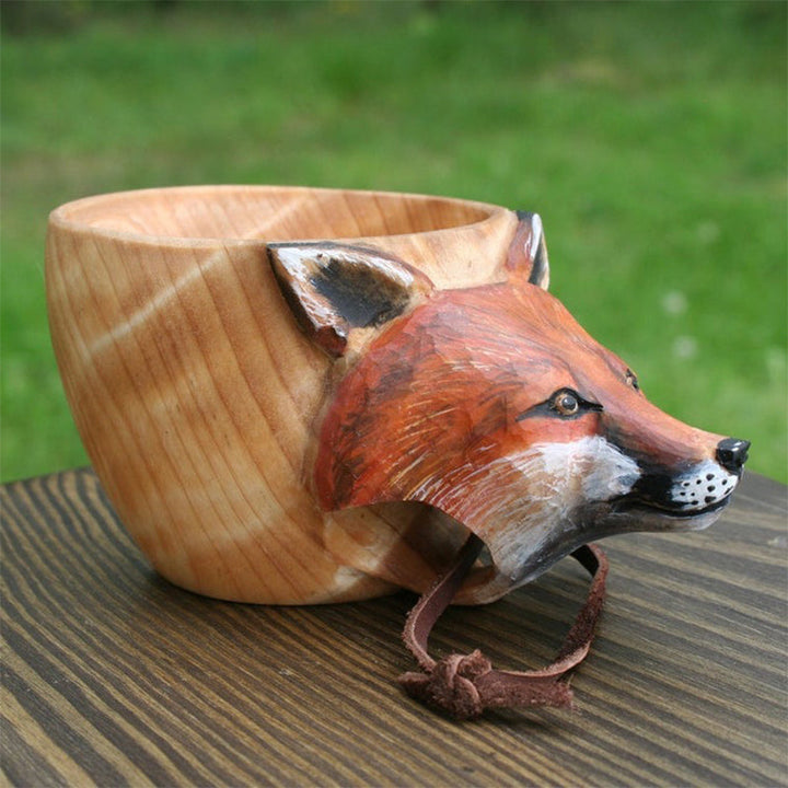 Handmade Wooden Cup for Outdoor Adventures and Wilderness 1