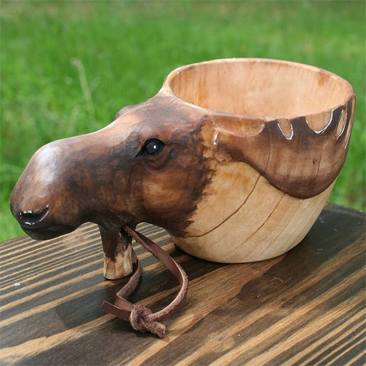 Handmade Wooden Cup for Outdoor Adventures and Wilderness 3