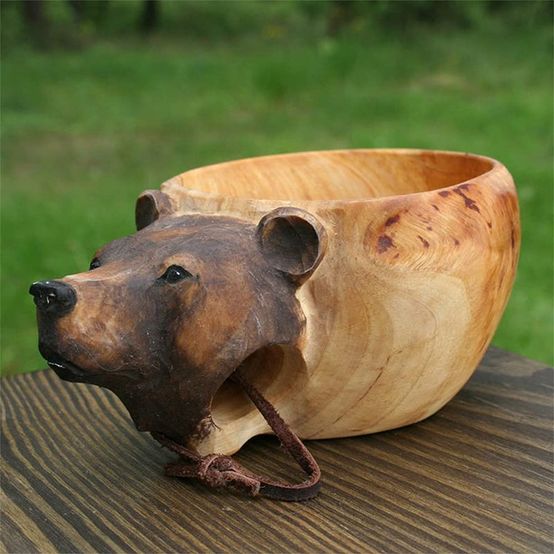 Handmade Wooden Cup for Outdoor Adventures and Wilderness 5