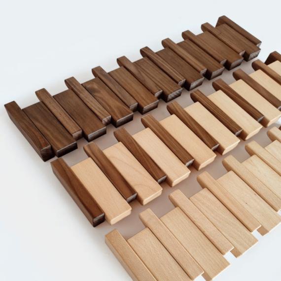 Handmade Wooden Coat Rack with Foldable Magnetic Hooks 8