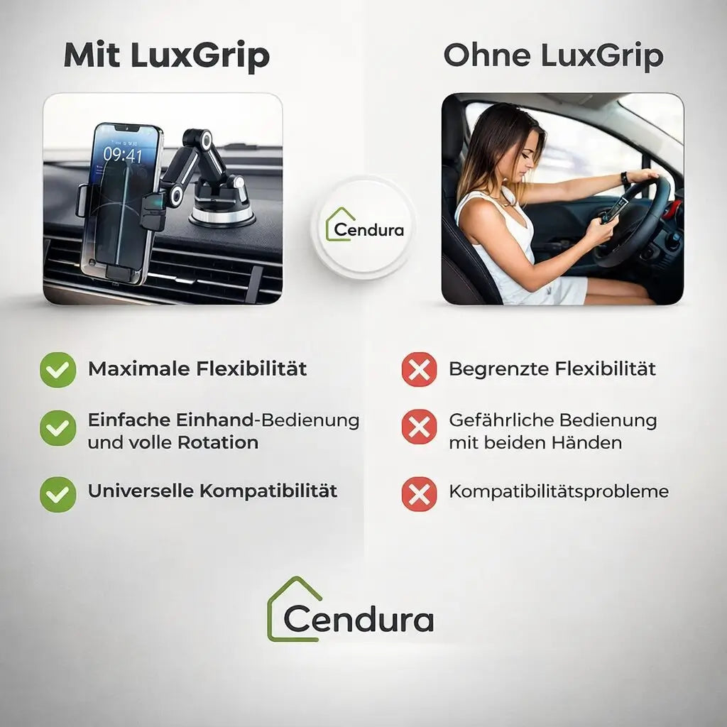 Car Phone Mount with Suction Cup | 360° Rotating Dashboard & Windshield Holder 4