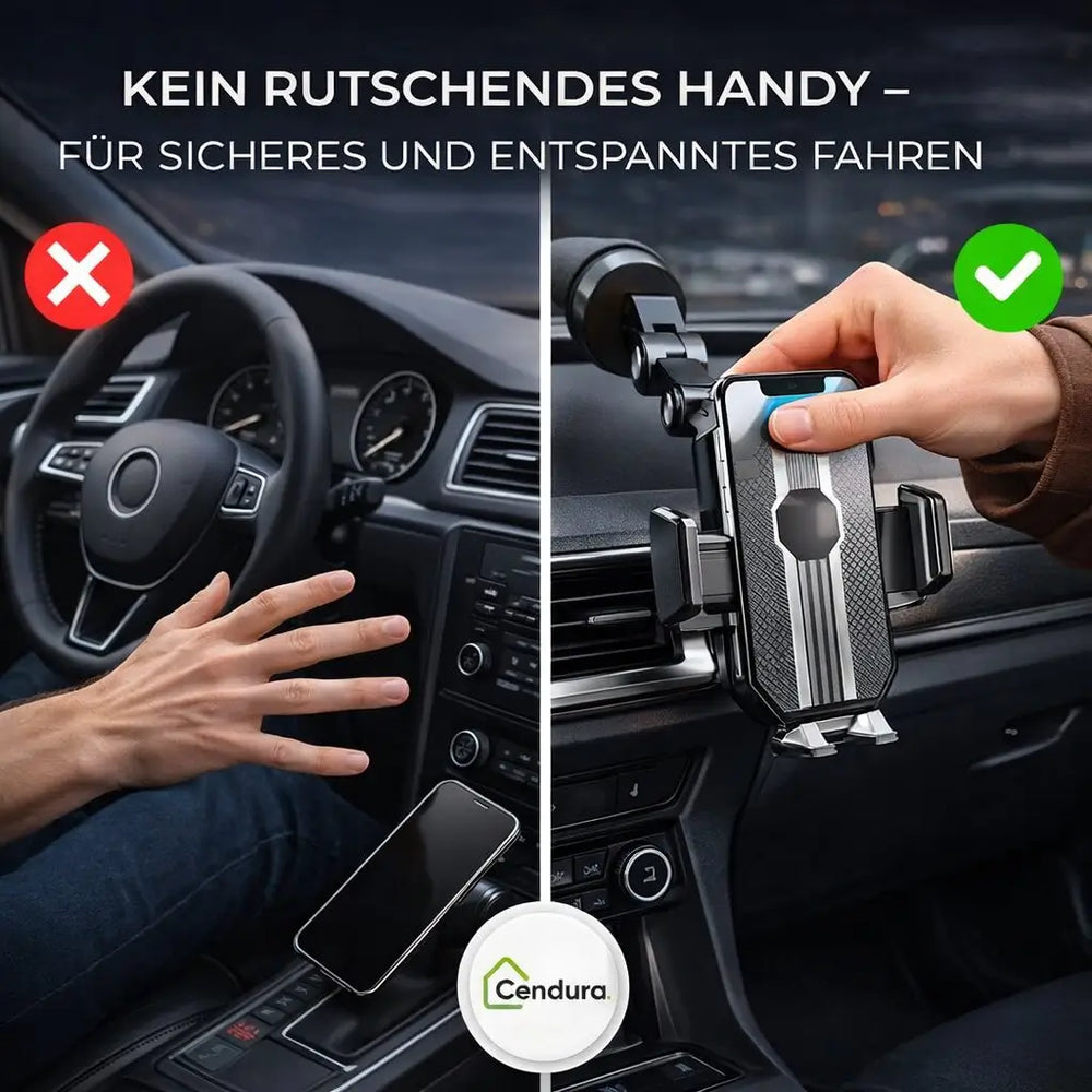 Car Phone Mount with Suction Cup | 360° Rotating Dashboard & Windshield Holder 2