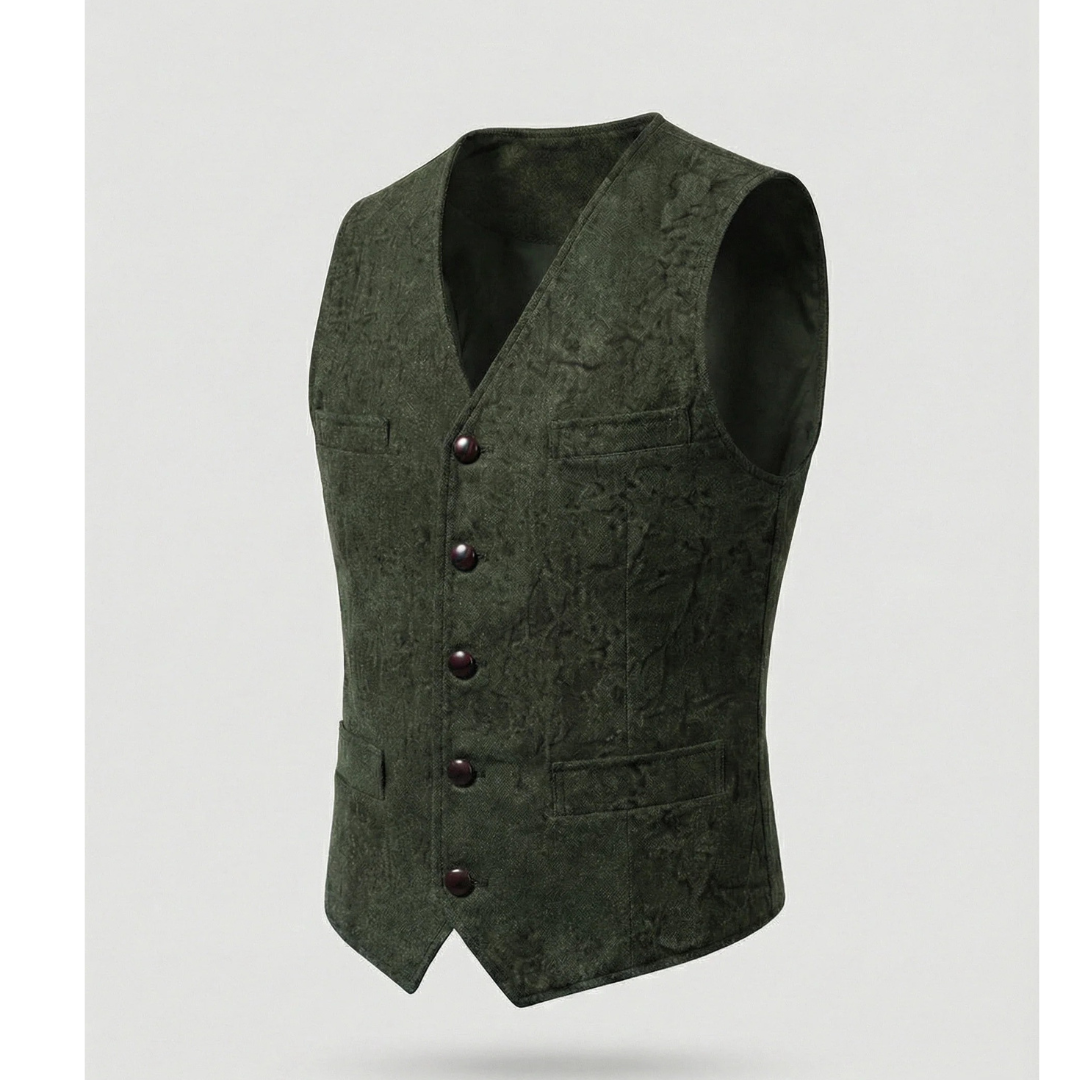 Men's Elegant Traditional Vest with Buttons 7