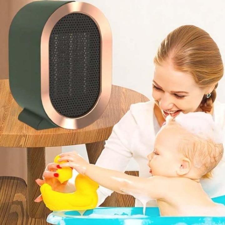 Compact Electric Ceramic Heater for Living Room, Bedroom and Office 3