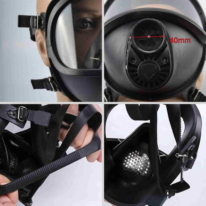 Tactical NBCR Protective Mask with Hydration System 5