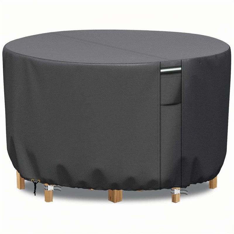 Heavy-Duty Round Patio Furniture Cover with Air Vent 10