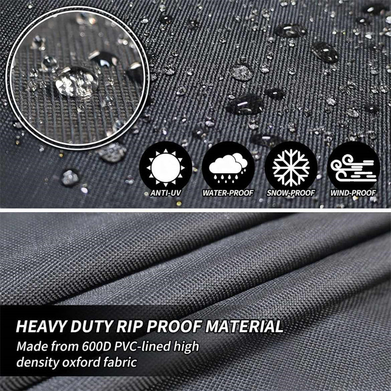 Heavy-Duty Round Patio Furniture Cover with Air Vent 3