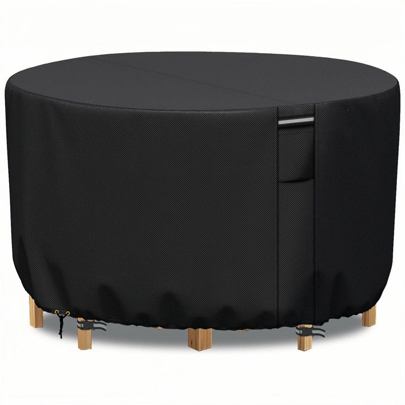 Heavy-Duty Round Patio Furniture Cover with Air Vent 8