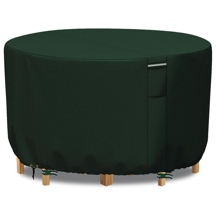 Heavy-Duty Round Patio Furniture Cover with Air Vent 9