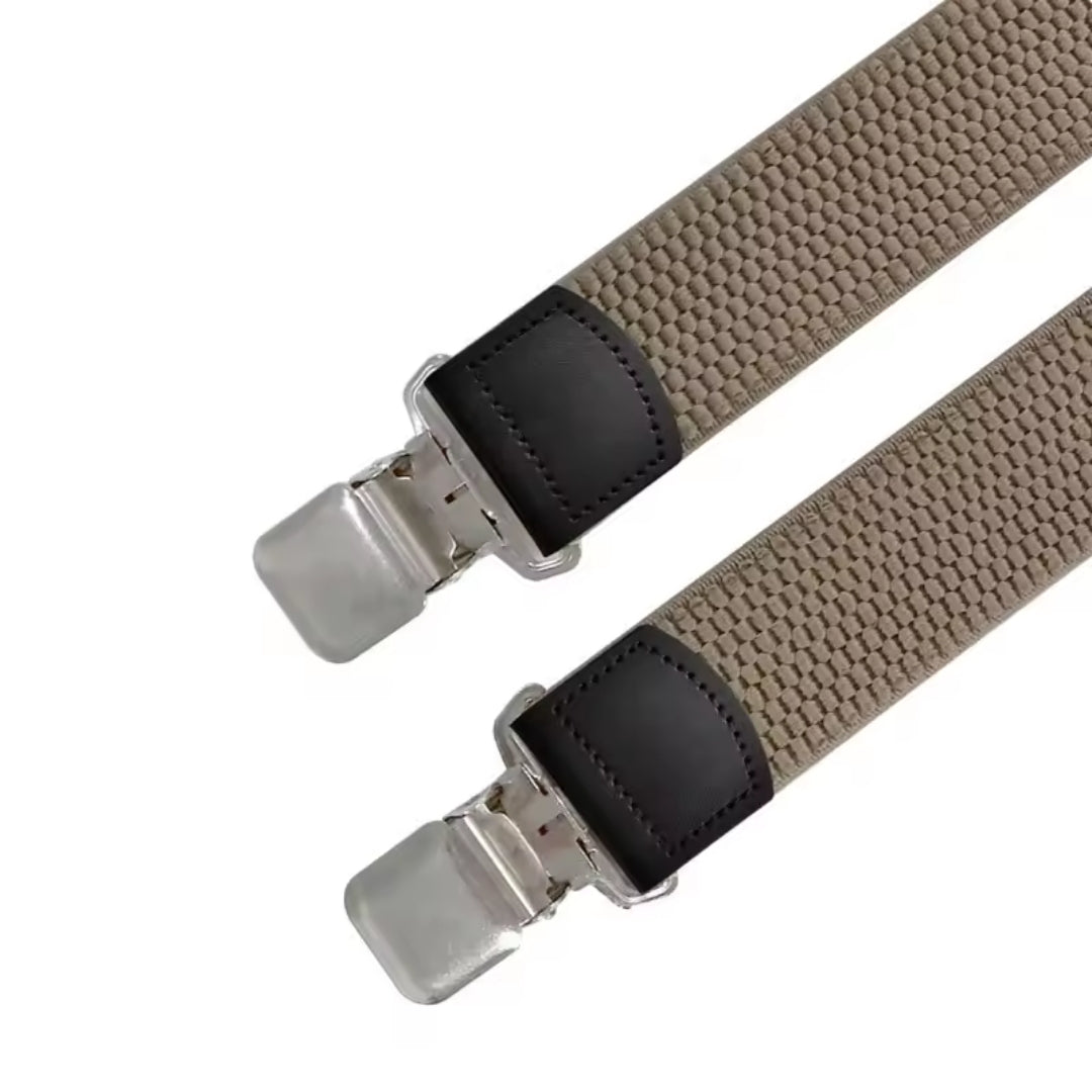 Heavy-Duty X-Back Suspenders with 4 Strong Metal Clips 8