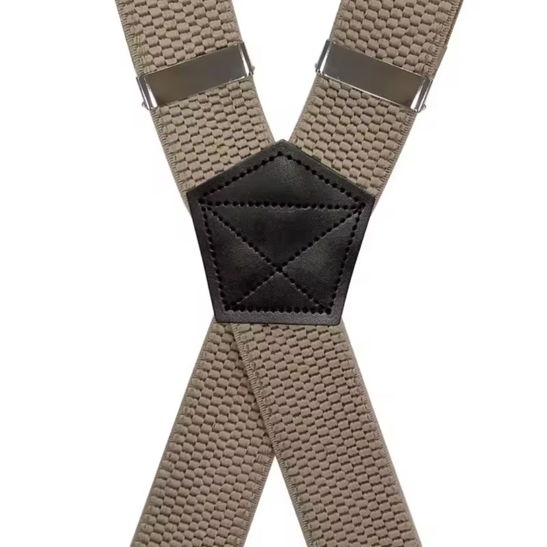 Heavy-Duty X-Back Suspenders with 4 Strong Metal Clips 9