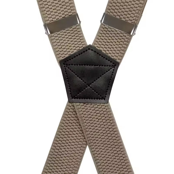 Heavy-Duty X-Back Suspenders with 4 Strong Metal Clips 9