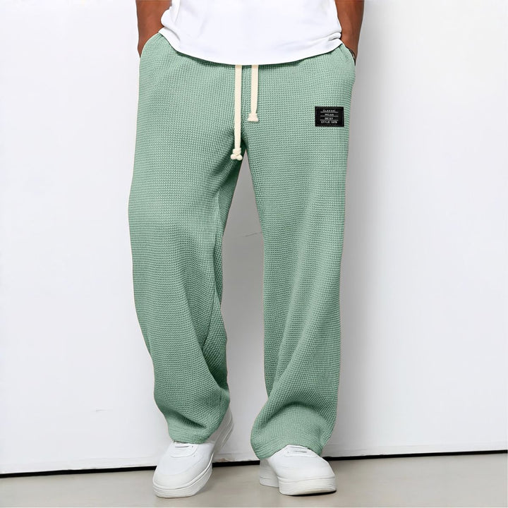 Men's Relaxed Wide Leg Pants with Adjustable Waistband 9