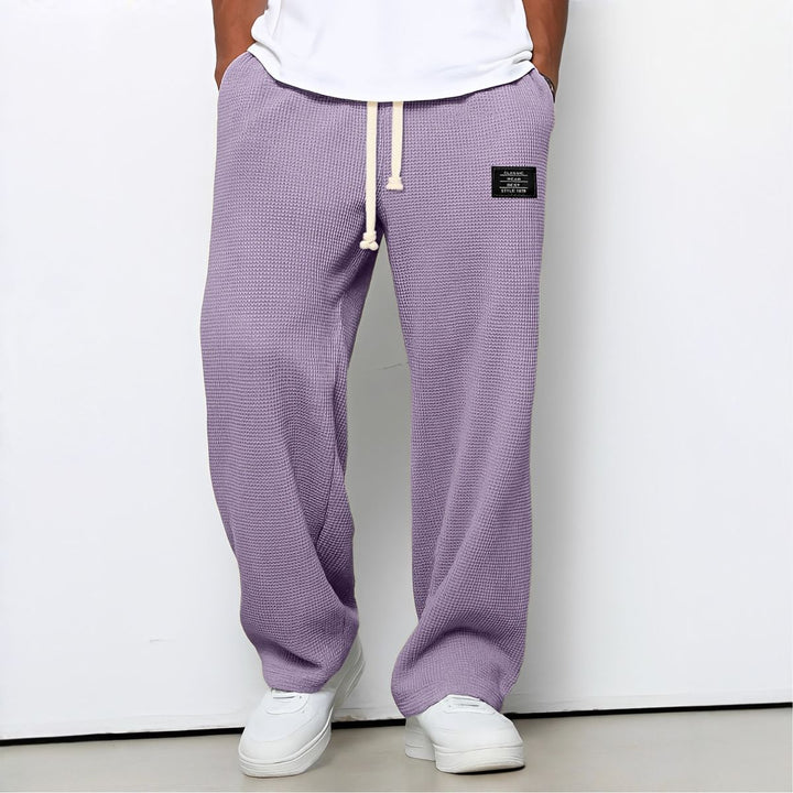 Men's Relaxed Wide Leg Pants with Adjustable Waistband 10