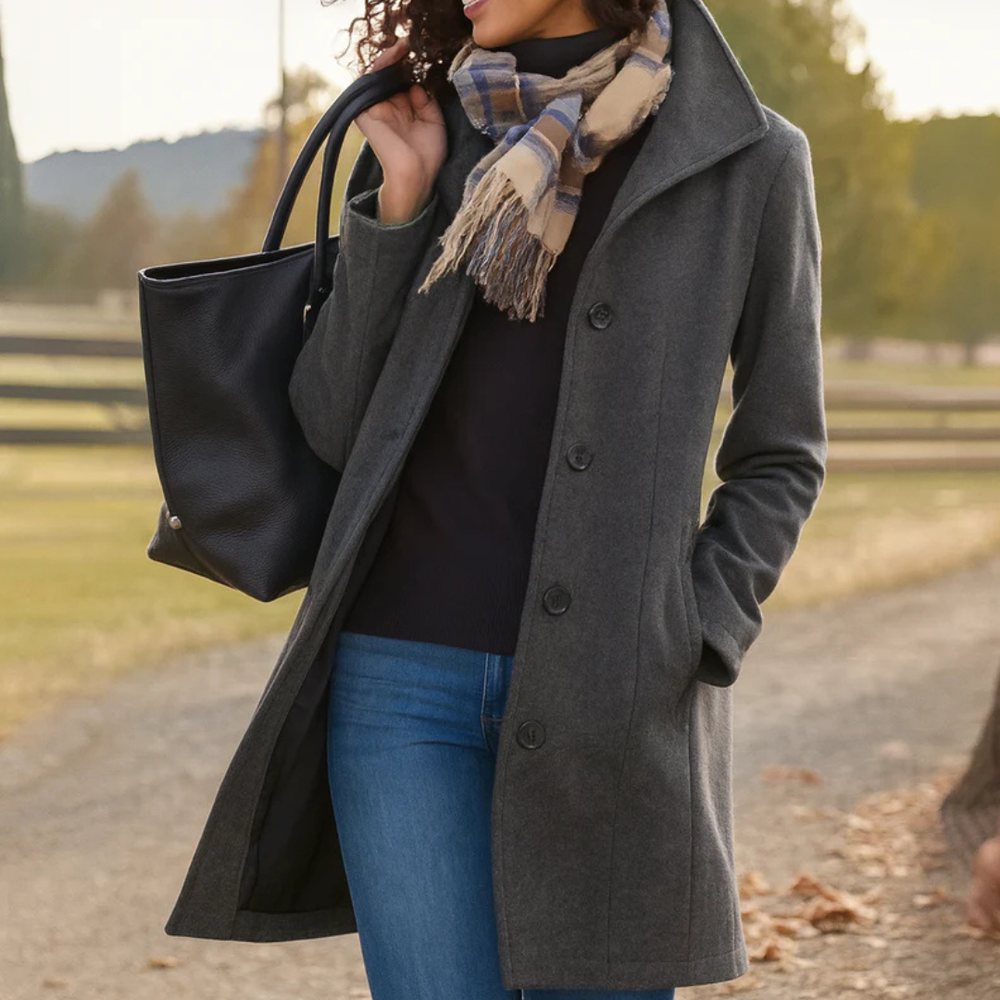 Heritage Button-Up Coat for Women 2
