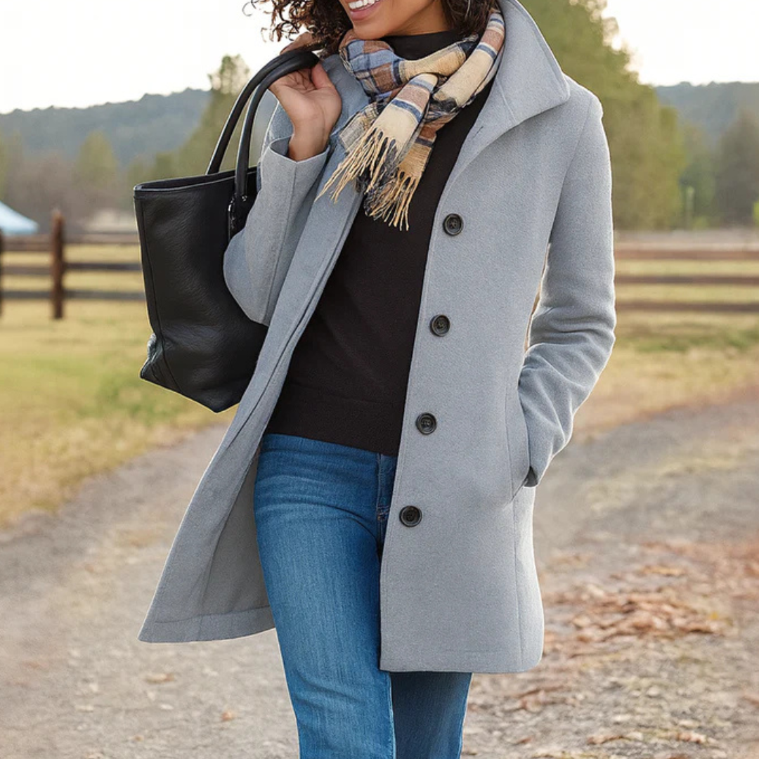 Heritage Button-Up Coat for Women 4