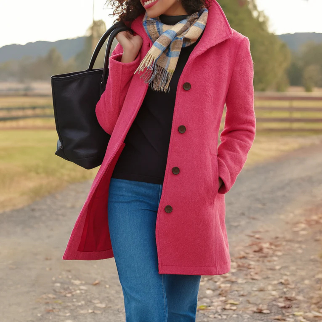 Heritage Button-Up Coat for Women 9