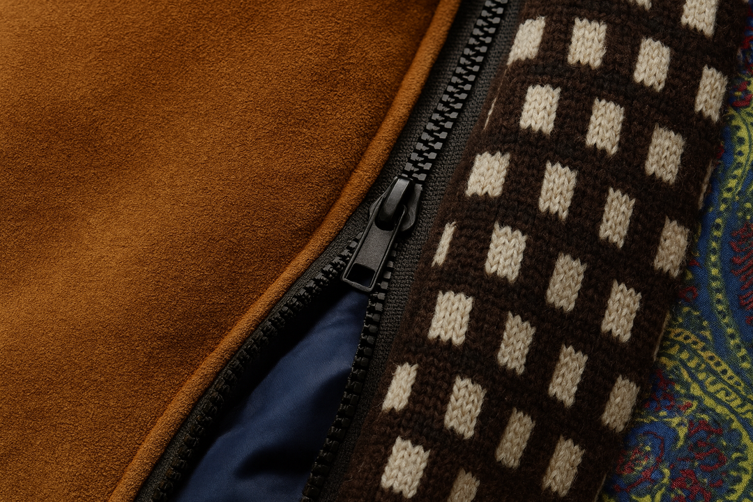 Men's Wool Blend Coat with Quilted Lining and Stand Collar 8