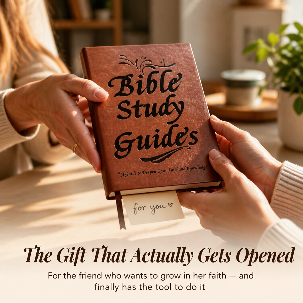 Bible Study Companion Guide with a Page for Each of the 66 Books, Faux-Leather 7