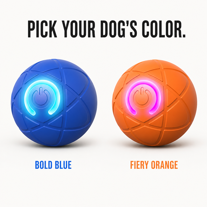 Self-Rolling Interactive Dog Ball with LED Glow, 3 Play Modes, Chew-Resistant 8