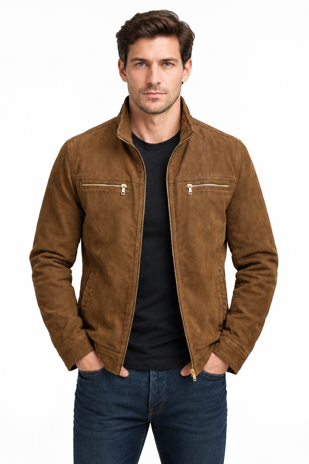 Kylian Men's Washed Cotton Casual Jacket