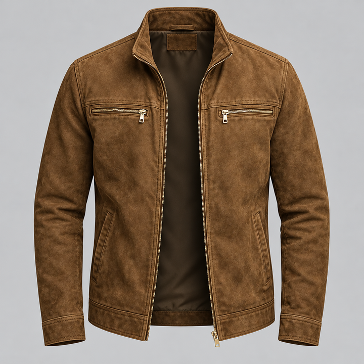 Kylian Men's Vintage-Style Washed Cotton Jacket