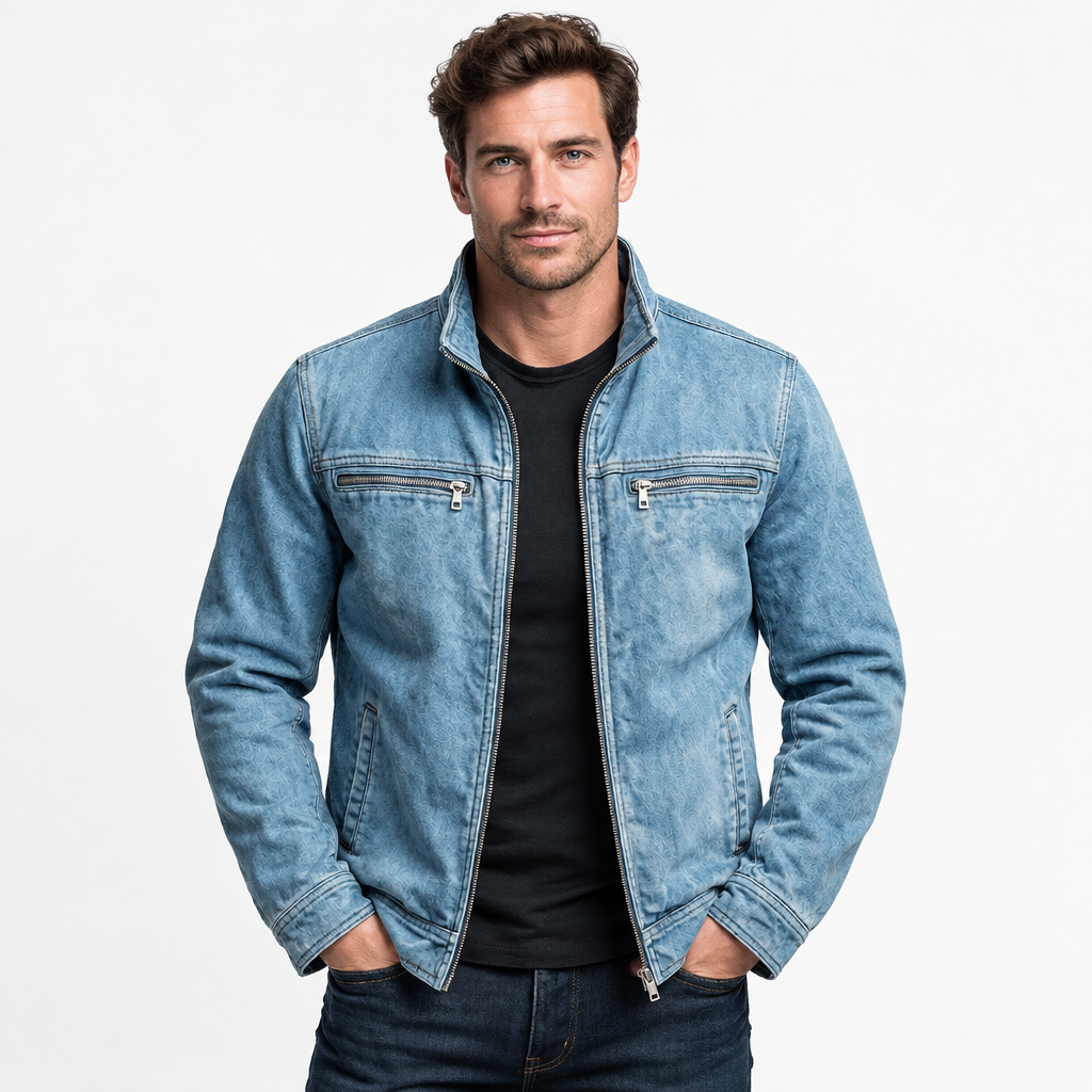 Kylian Men's Washed Cotton Casual Jacket