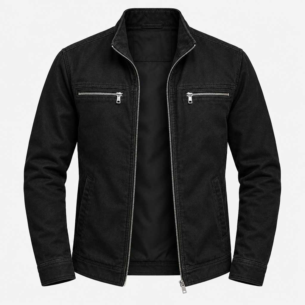 Kylian Men's Vintage-Style Washed Cotton Jacket