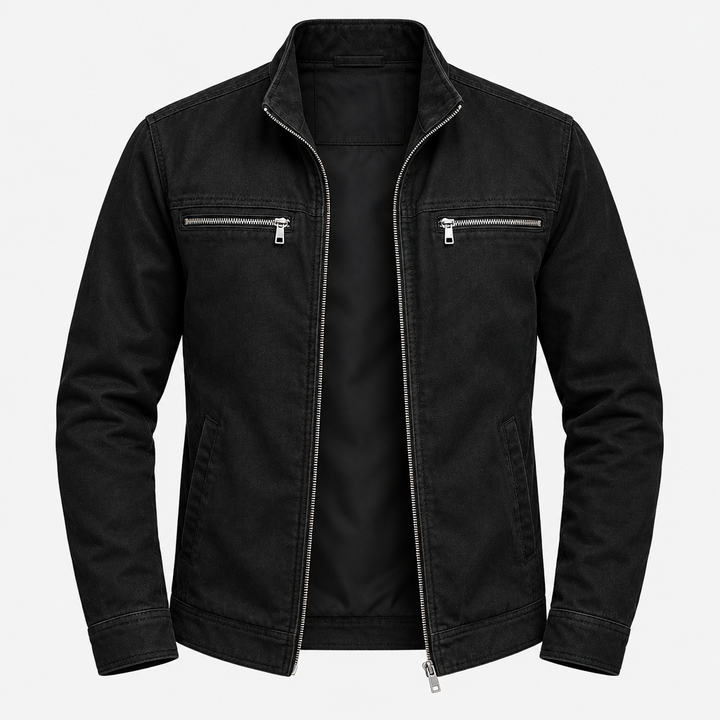 Kylian Men's Vintage-Style Washed Cotton Jacket