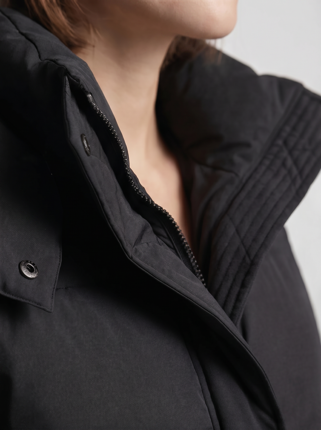 Women's Oversized Hooded Puffer Jacket with Drawcord Hem 5