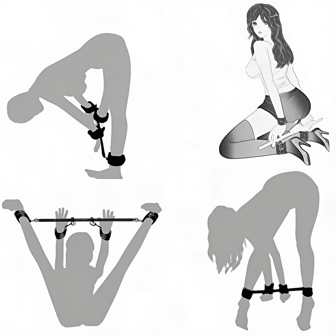 Extendable Steel Spreader Bar with Padded Locking Cuffs 9