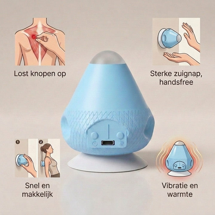 Trigger Point Wall Massager with Heat & Vibration 7