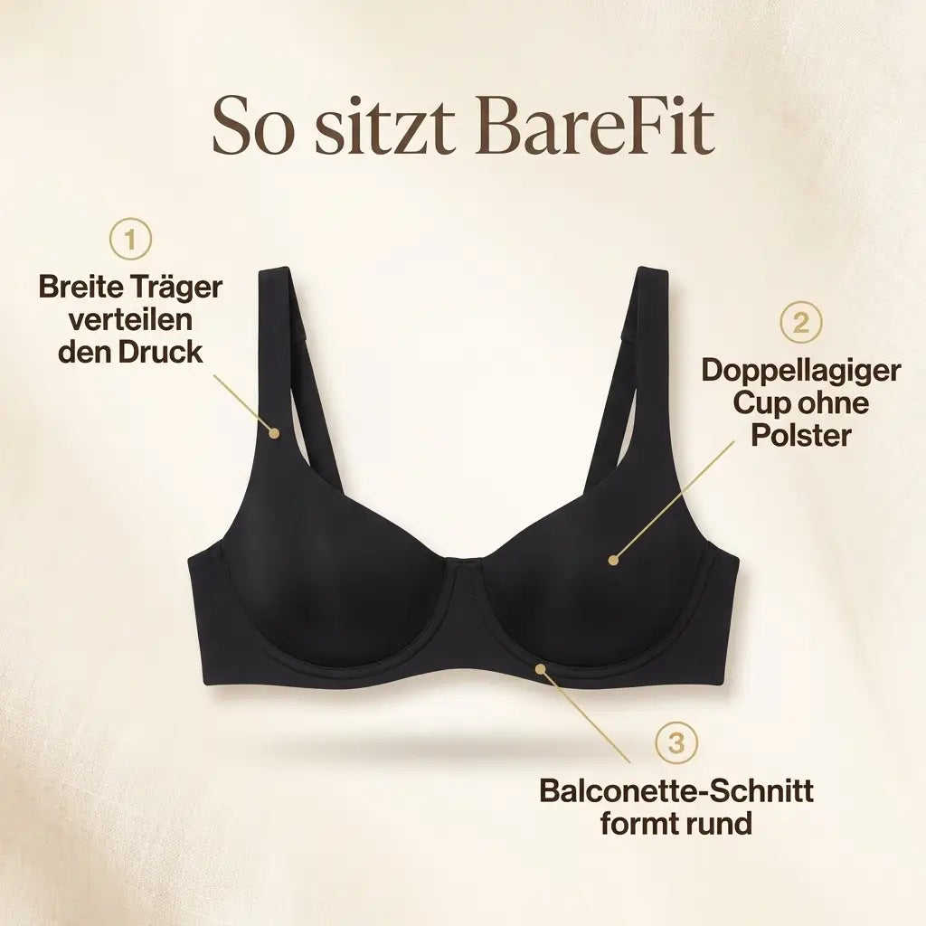 Seamless Balconette Bra with Double-Layer Cups, Lift and Shape Without Padding 7