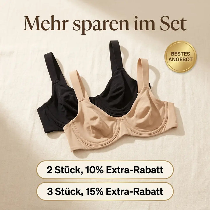 Seamless Balconette Bra with Double-Layer Cups, Lift and Shape Without Padding 16