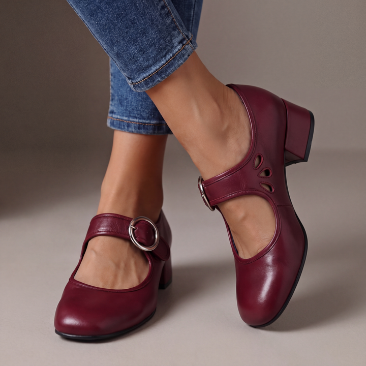 Strappy Buckle Pumps with Padded Insole 2