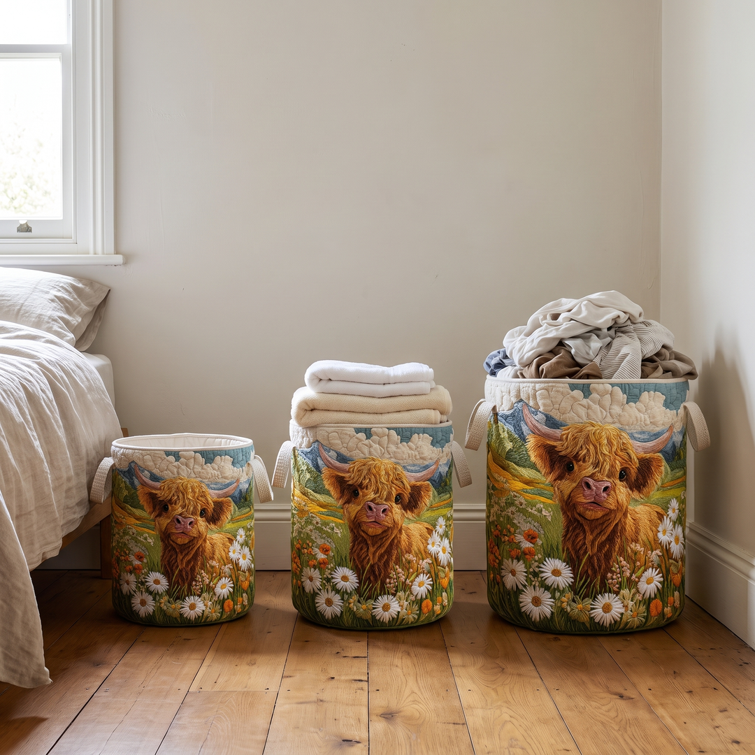 Padded Fabric Laundry Basket with Handles, Self-Standing, Foldable 3