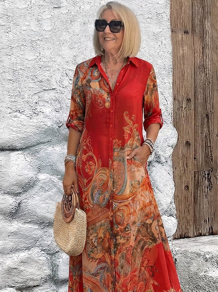 Mediterranean Resort Maxi Dress 3