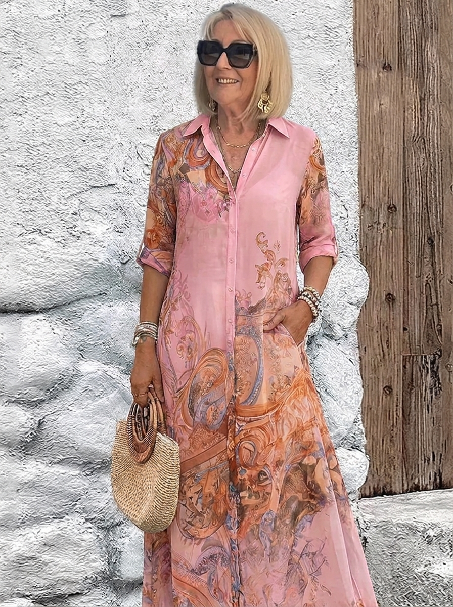 Mediterranean Resort Maxi Dress 4