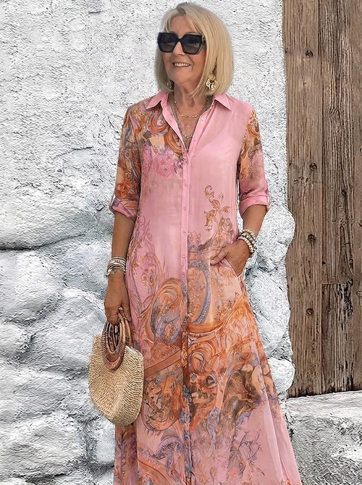 Mediterranean Resort Maxi Dress 4