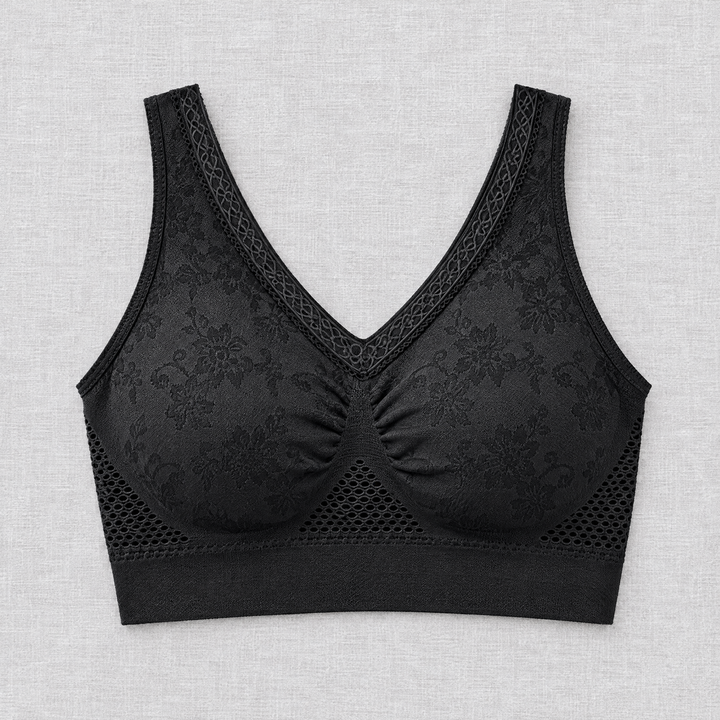 Seamless Wire-Free Comfort Bra with Wide Straps and Ventilation Zones 3