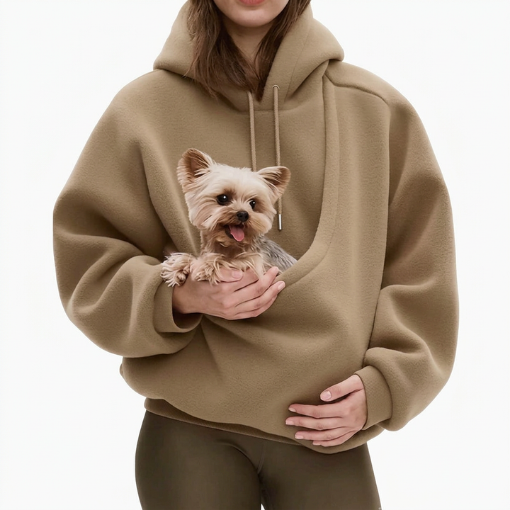 Kangaroo Pet Hoodie with Built-In Pouch for Cats and Dogs 4