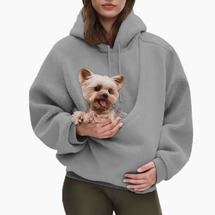 Kangaroo Pet Hoodie with Built-In Pouch for Cats and Dogs 7